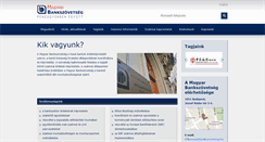 Desktop Screenshot of bankszovetseg.hu